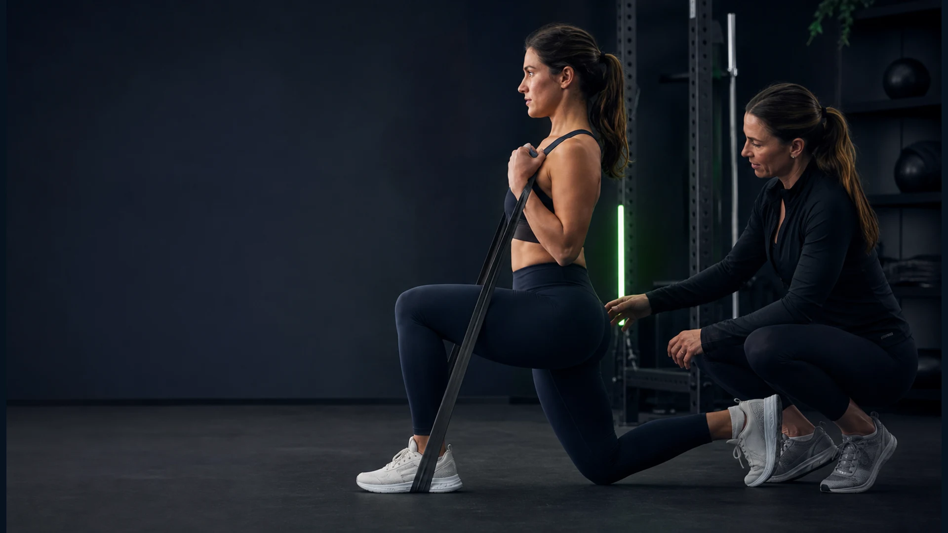 Treino de fortalecimento acompanhado